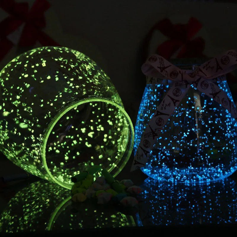 areia luminosa decorativa que brilha no escuro em pacote colorido - foto 2