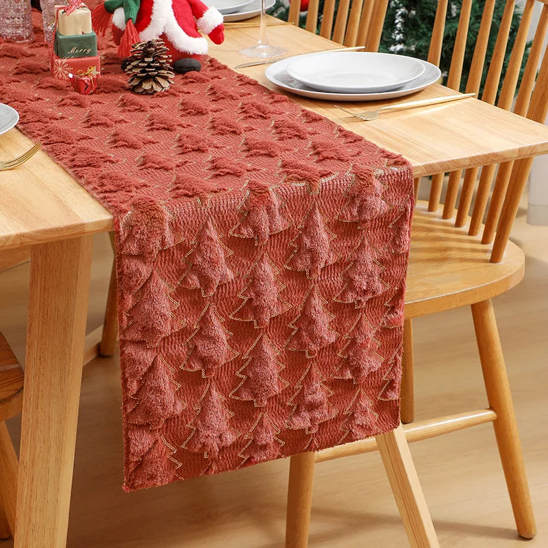 caminho de mesa de natal com lantejoulas sobre a mesa - foto 9