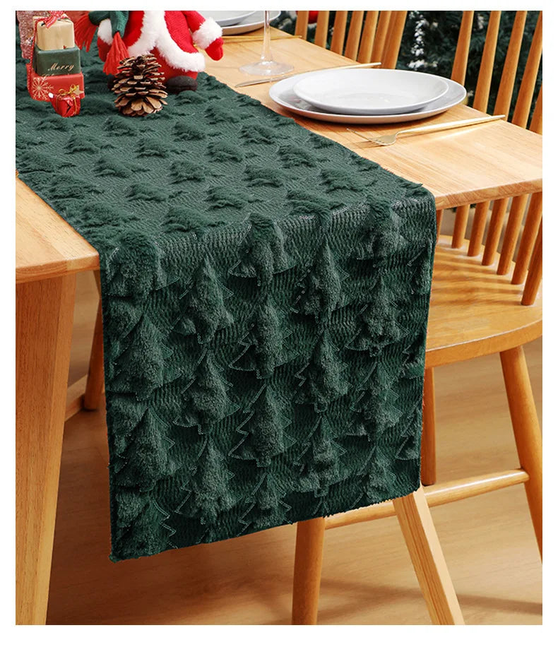 caminho de mesa de natal com lantejoulas sobre a mesa - foto 13