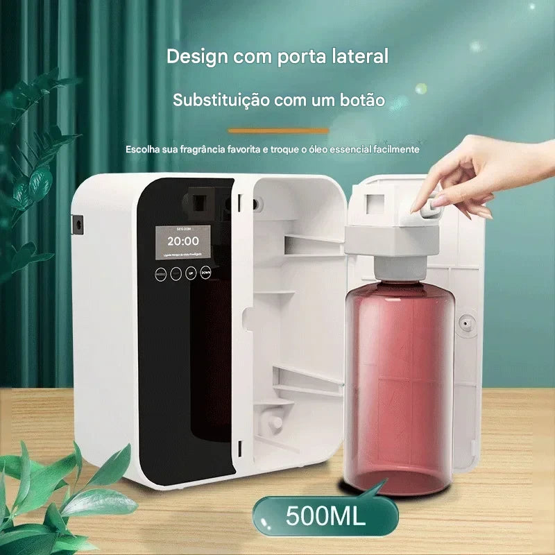 difusor de aromas branco com bluetooth e tela de toque - foto 7