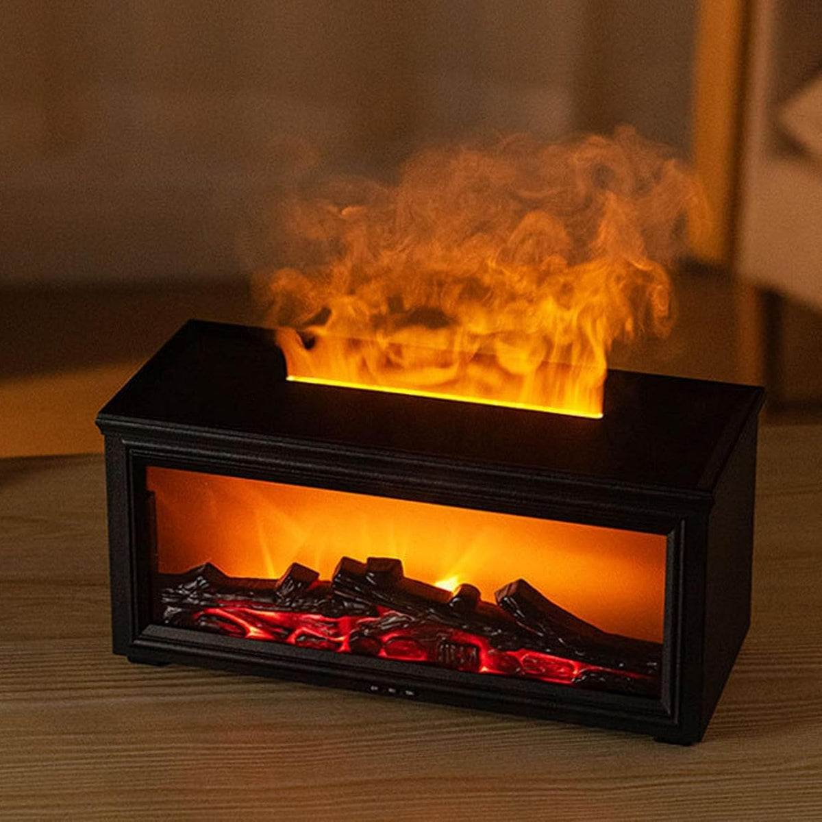 difusor de aromas com efeito de chama 3d e luz led - foto 3