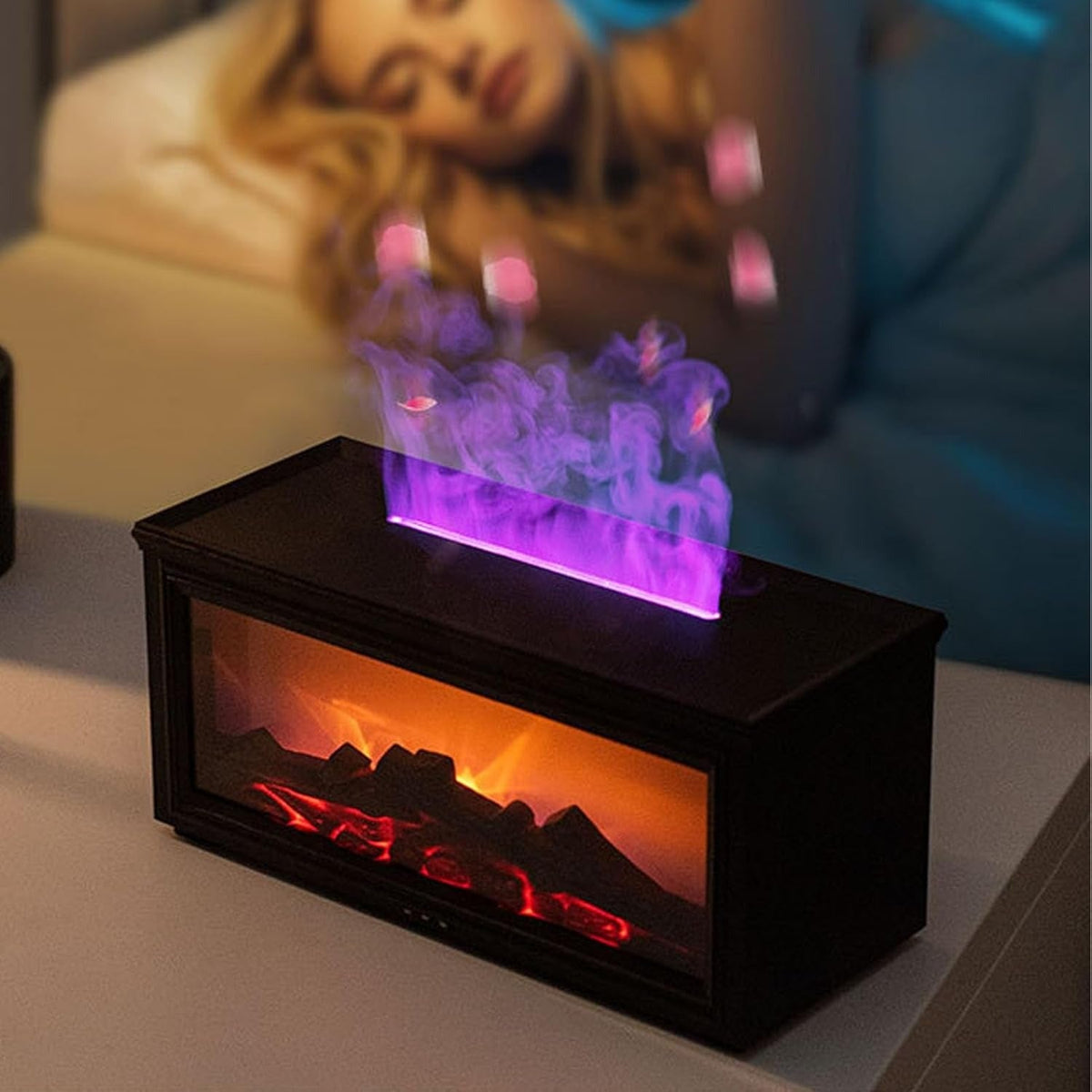 difusor de aromas com efeito de chama 3d e luz led - foto 4