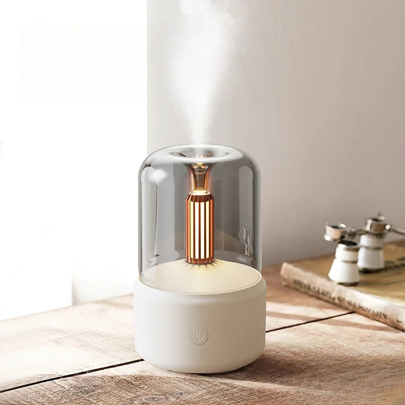 difusor lâmpada com efeito de vela e usb - foto 2