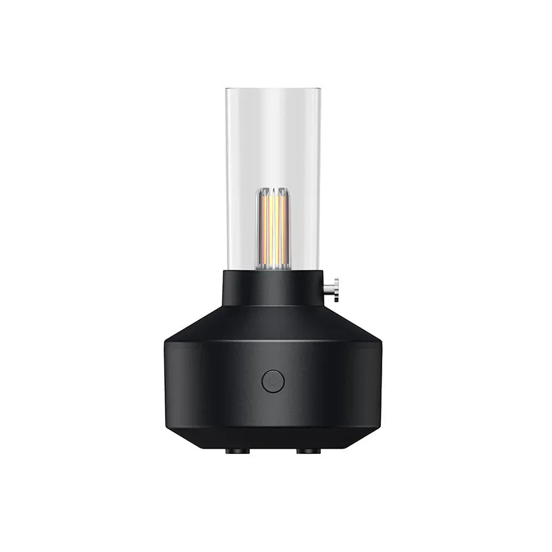 difusor em formato de lâmpada retrô com luz de vela - foto 6