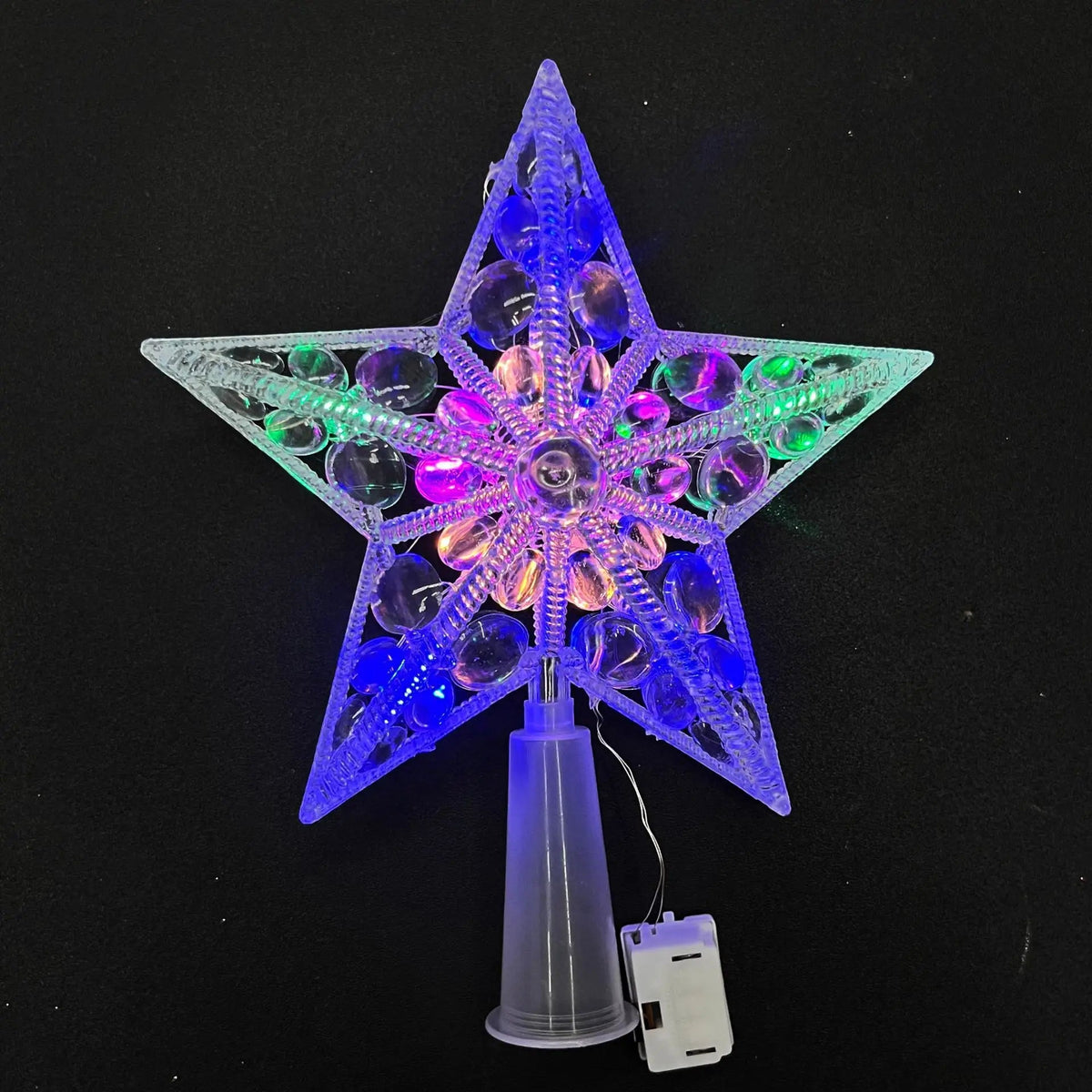 estrela de natal brilhante de 15 cm no topo da árvore - foto 4