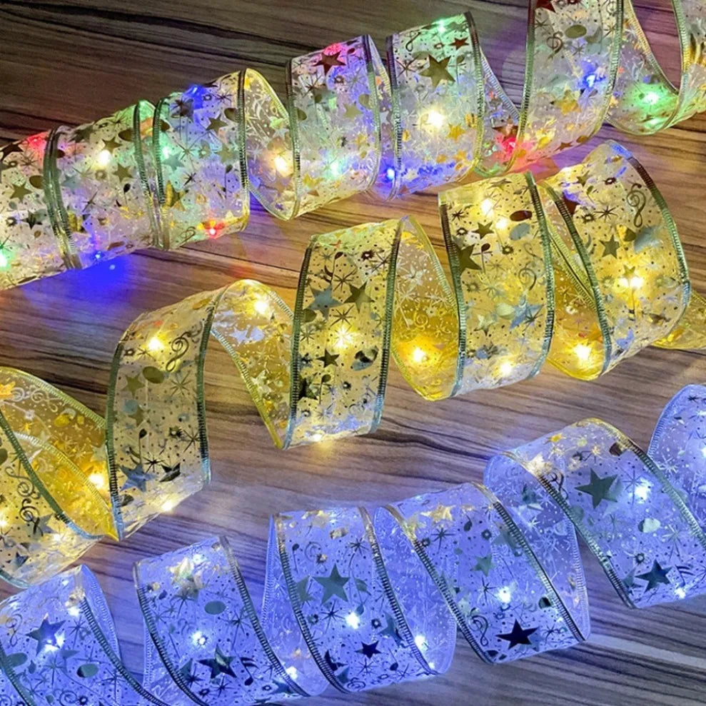 fita decorativa de natal com 100 leds na árvore - foto 3