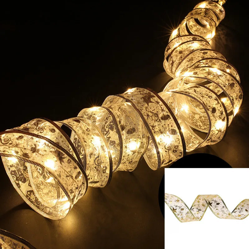 fita decorativa de natal com 100 leds na árvore - foto 4