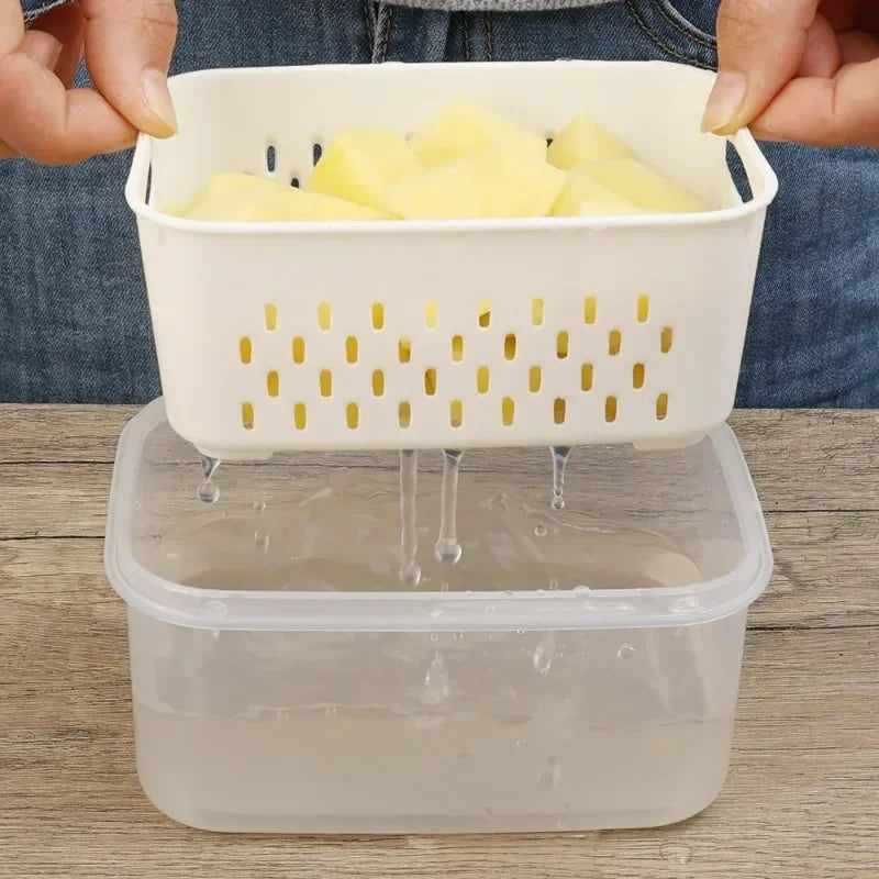 kit de três cestas de drenagem em polipropileno para cozinha - foto 3