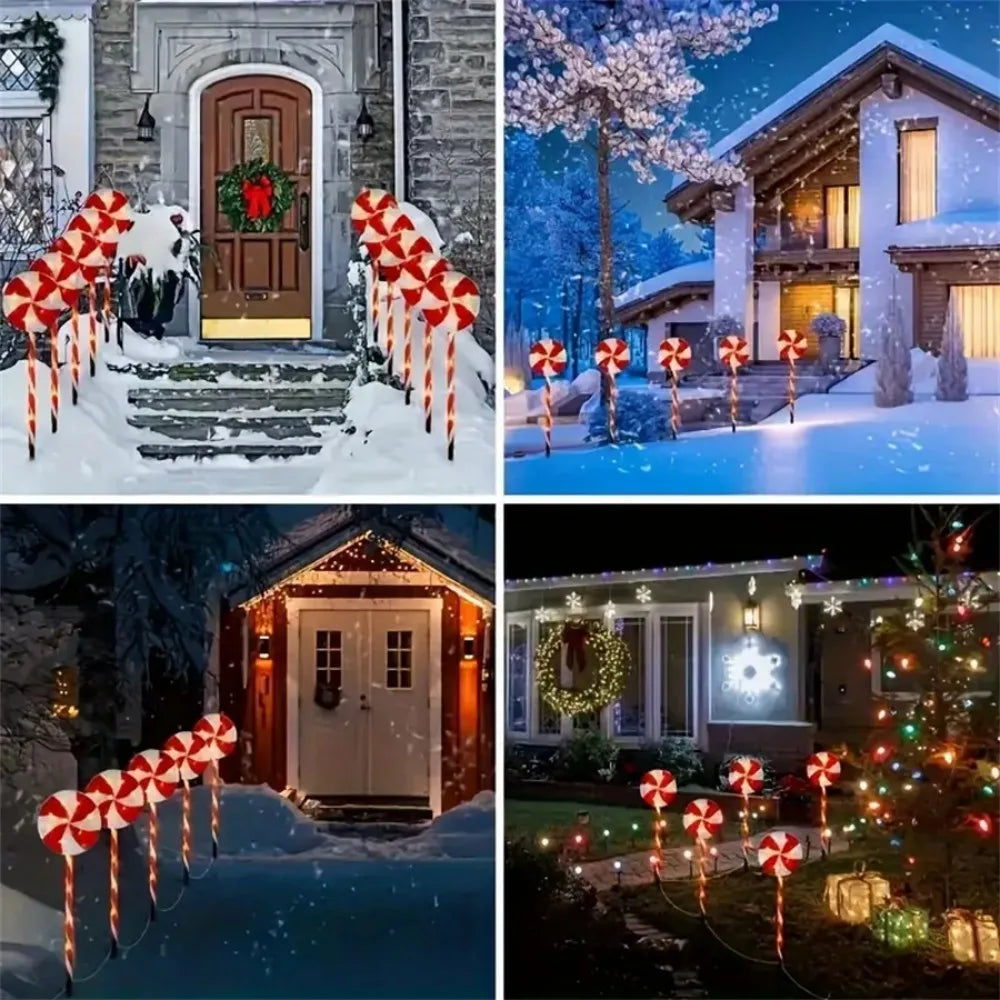 luzes solares decorativas de natal no jardim - foto 6