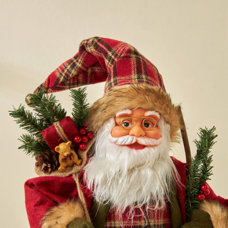 papai noel decorativo de tricô de 60 cm - foto 17
