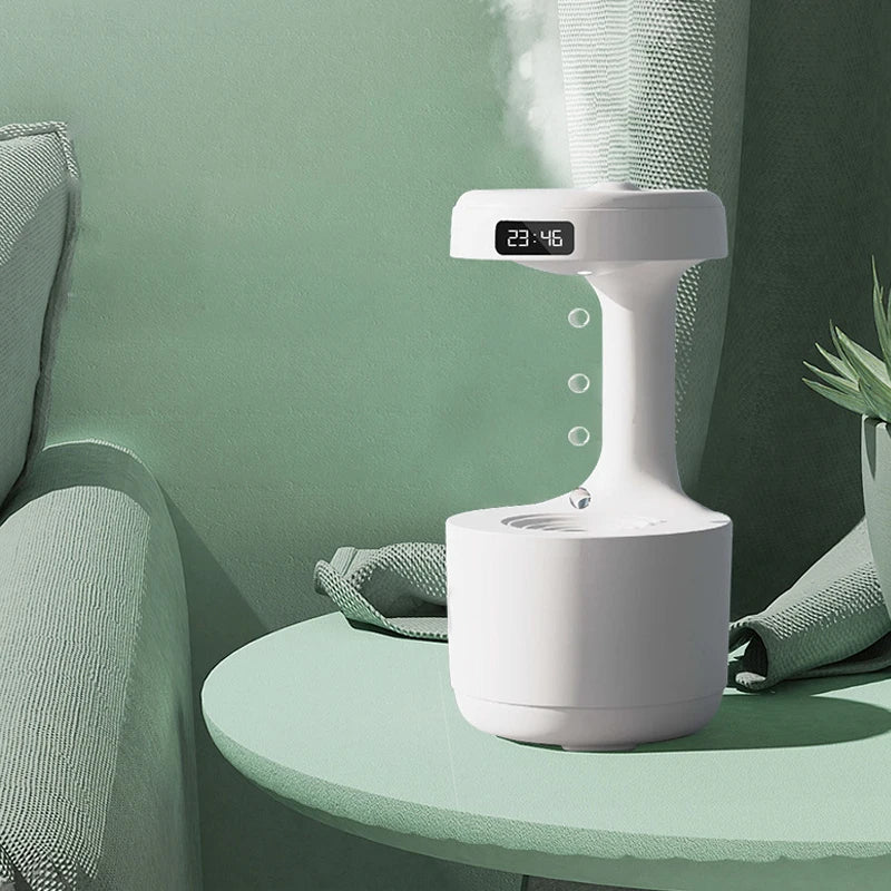 umidificador antigravidade com relógio led - foto 2