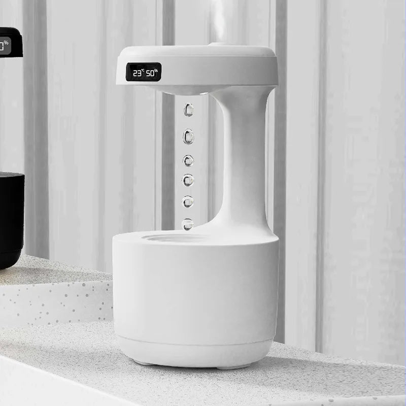 umidificador antigravidade com relógio led - foto 4