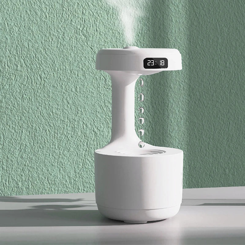 umidificador antigravidade com relógio led - foto 8