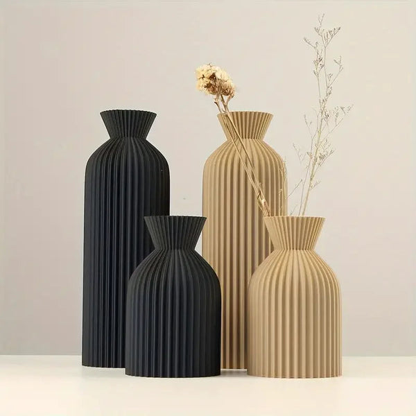 vaso boho chic decorativo em tom neutro
