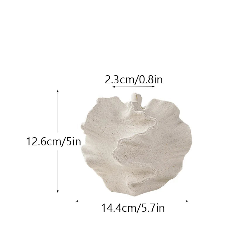 vaso de cerâmica coral fosco de formato geométrico - foto 6