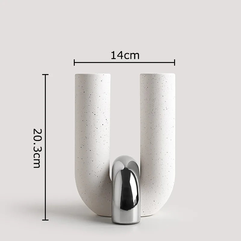 vaso de cerâmica em formato u - foto 10