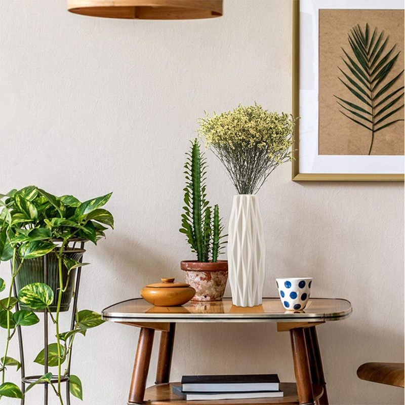 vaso decorativo com textura origami estilo nórdico - foto 14