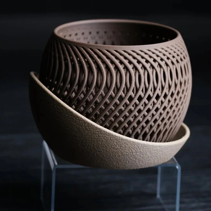 vaso poligonal decorativo impresso em 3d - foto 7