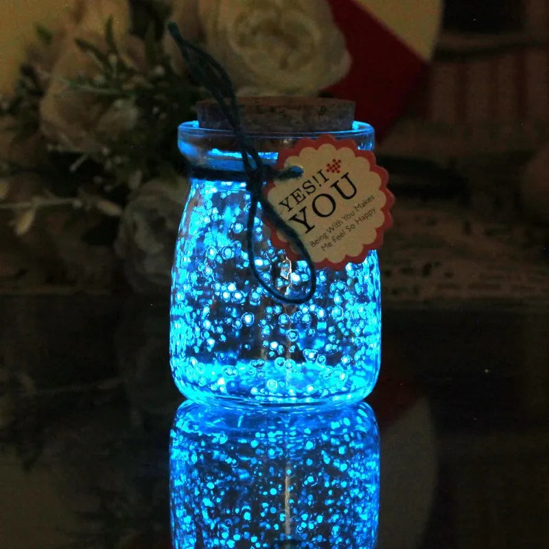 areia luminosa decorativa que brilha no escuro em pacote colorido - foto 3