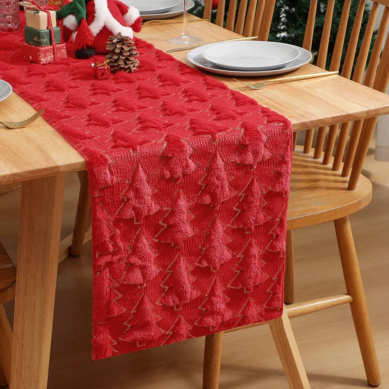 caminho de mesa de natal com lantejoulas sobre a mesa - foto 7