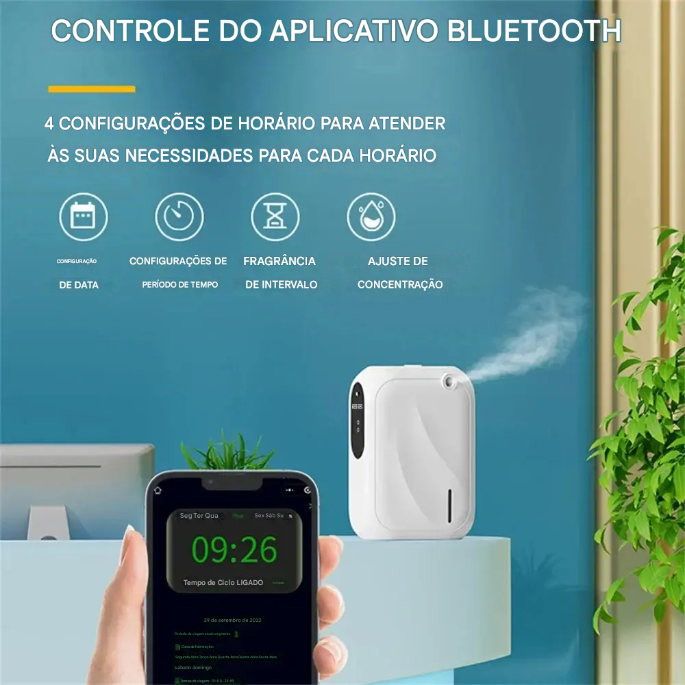 difusor de aroma bluetooth para parede ou bancada - foto 4