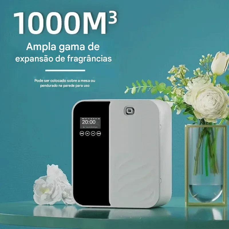 difusor de aromas branco com bluetooth e tela de toque - foto 5