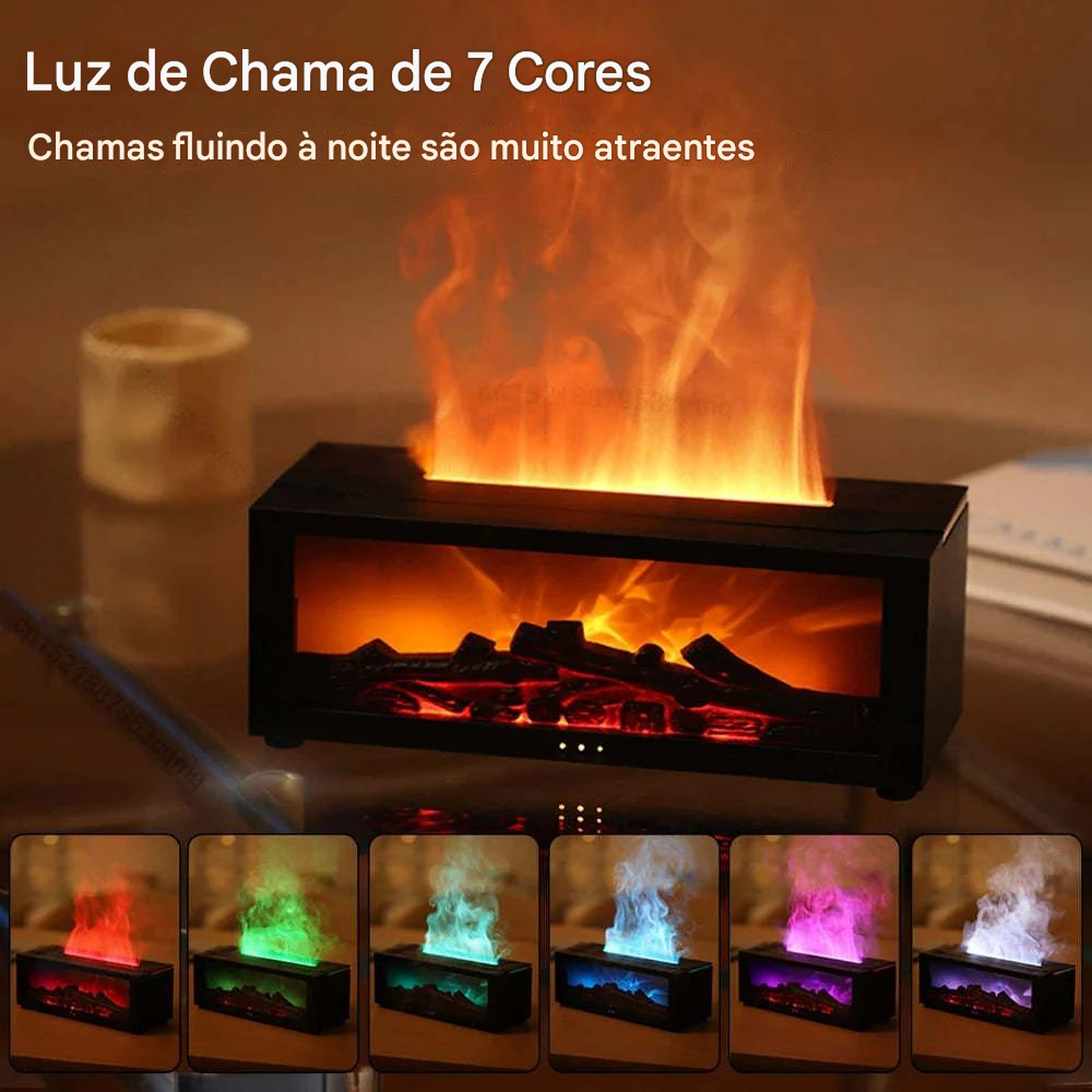 difusor de aromas com efeito de chama 3d e luz led - foto 5