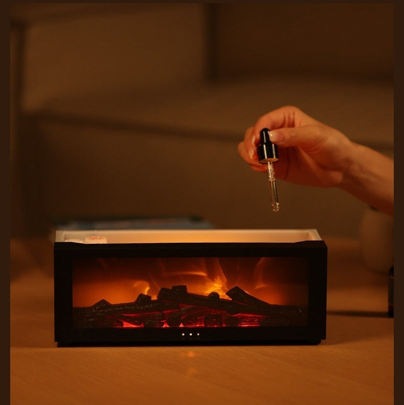 difusor de aromas com efeito de chama 3d e luz led - foto 6