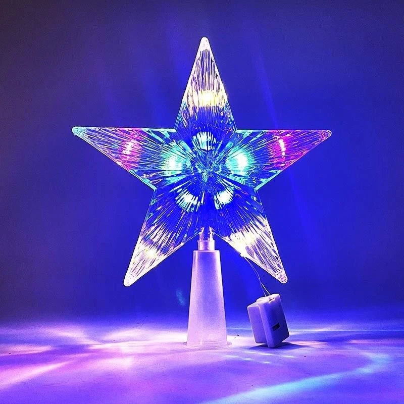 estrela de natal brilhante de 15 cm no topo da árvore - foto 8