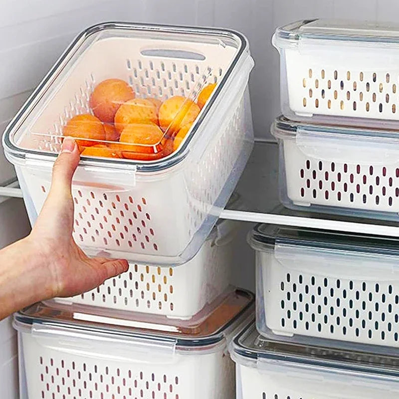 kit de três cestas de drenagem em polipropileno para cozinha - foto 6