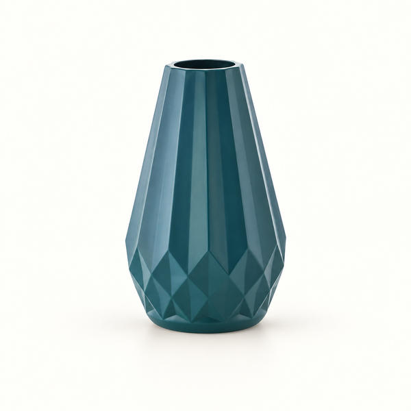 kit com três vasos geométricos estilo nórdico