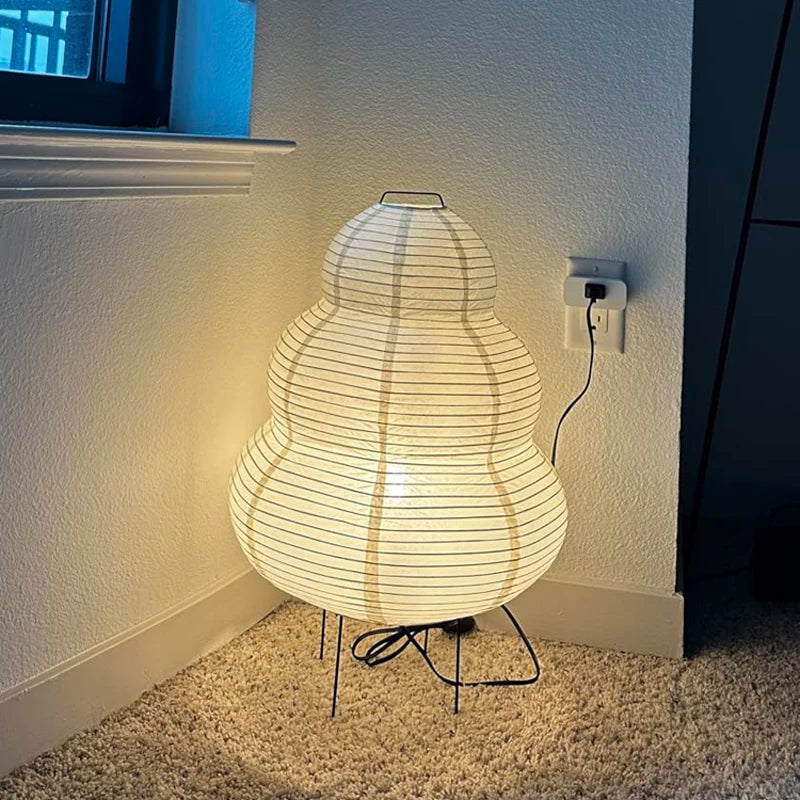 luminária de mesa japonesa led com três tons de luz na cabeceira - foto 5