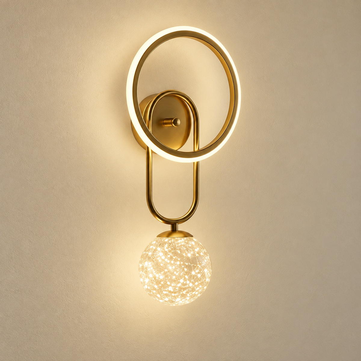 luminária de parede nórdica de linhas simples