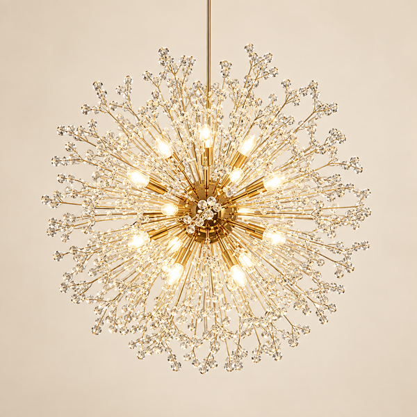 luminária pendente de esferas em cascata com led