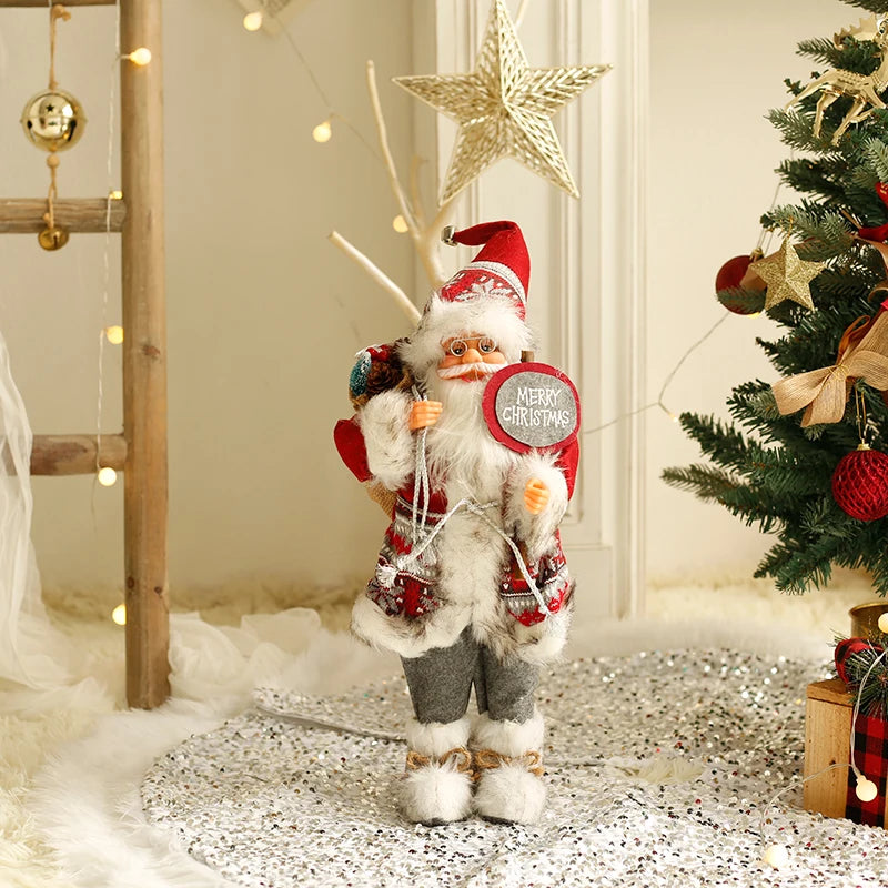 papai noel decorativo de tricô de 60 cm - foto 7