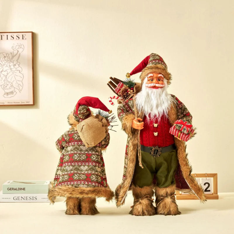 papai noel decorativo de tricô de 60 cm - foto 23