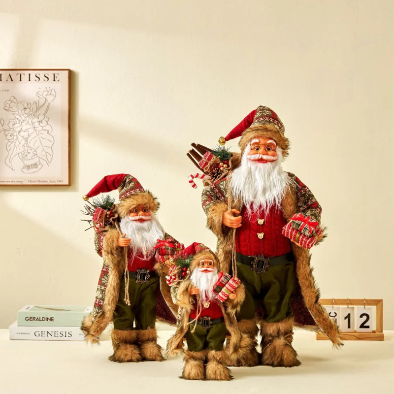 papai noel decorativo de tricô de 60 cm - foto 24