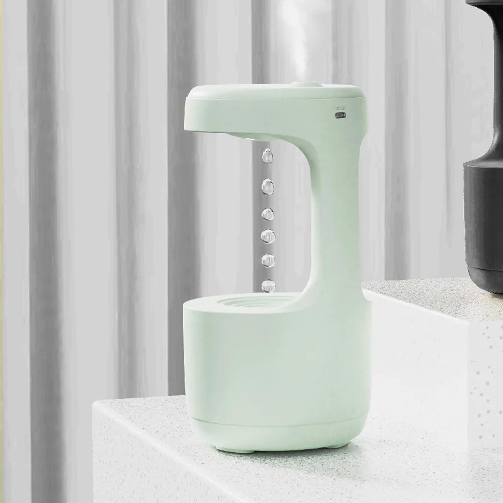 umidificador antigravidade com relógio led - foto 6