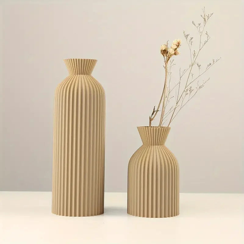 vaso boho chic decorativo em tom neutro - foto 2