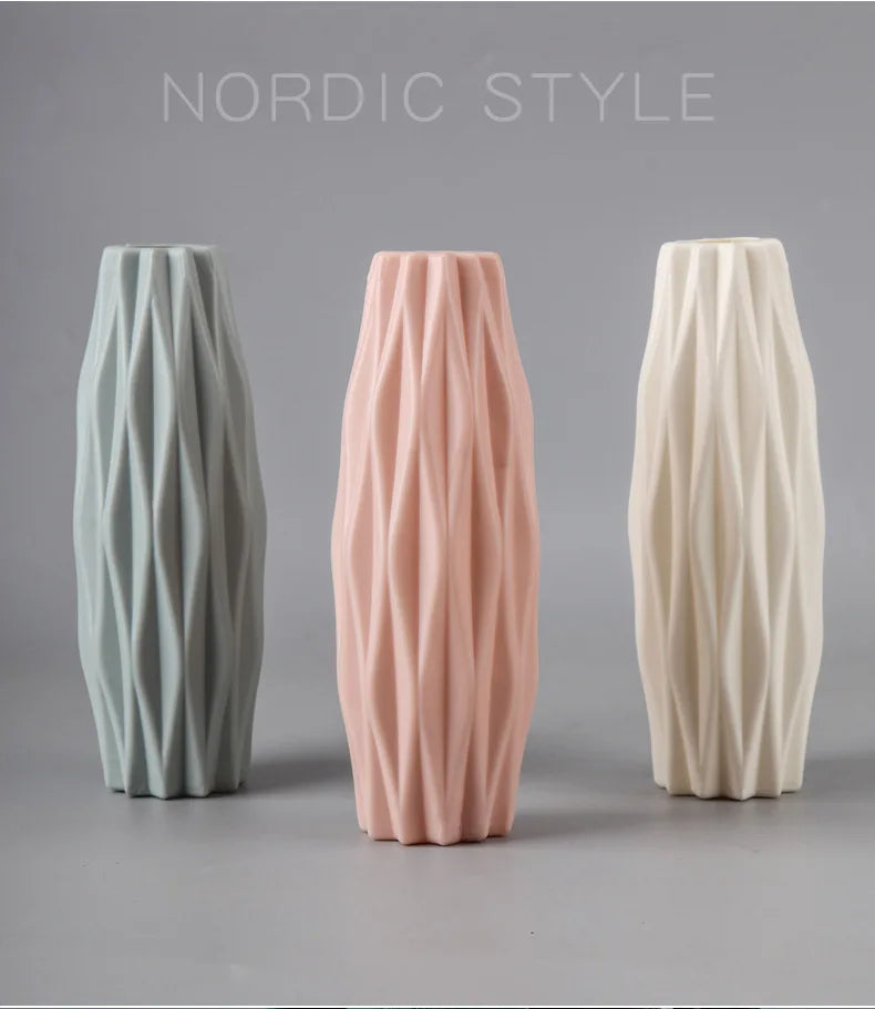 vaso decorativo com textura origami estilo nórdico - foto 9