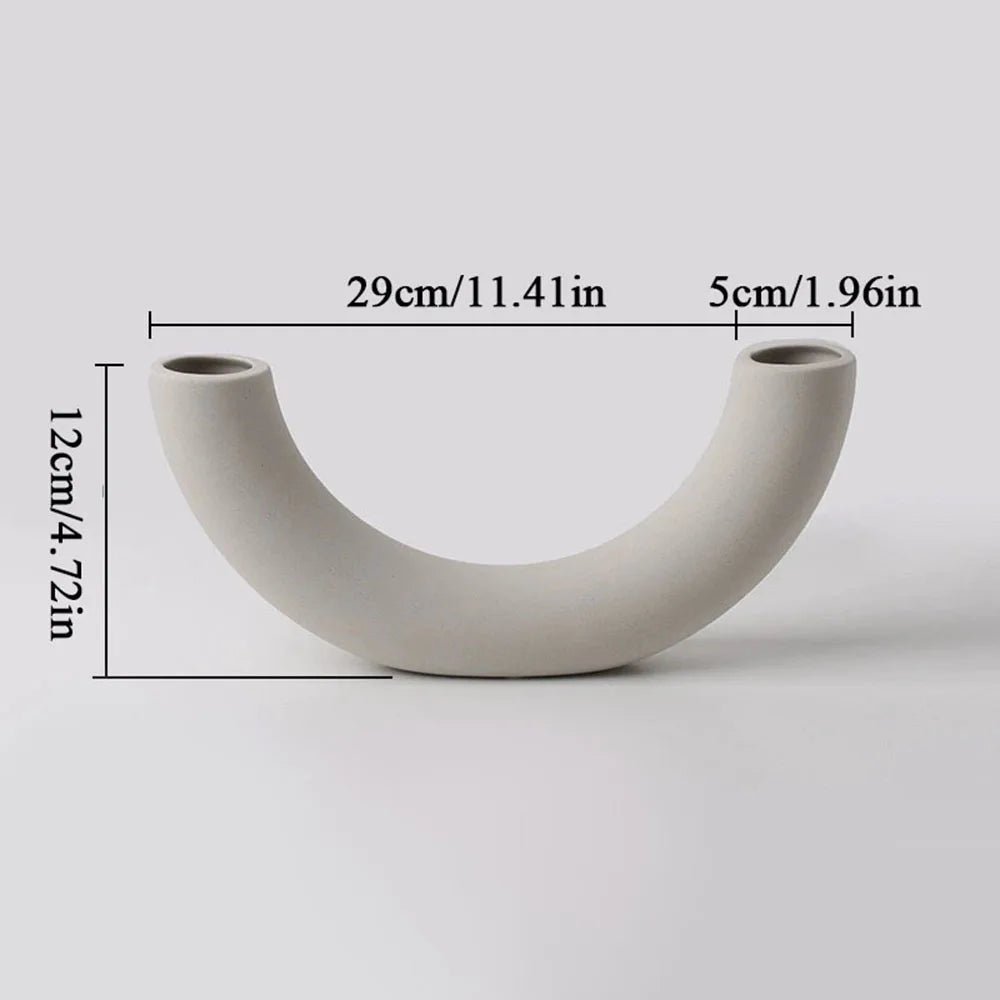 vaso decorativo em formato de lua crescente impresso em 3d - foto 4