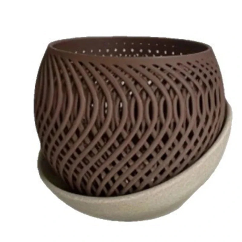 vaso poligonal decorativo impresso em 3d - foto 5