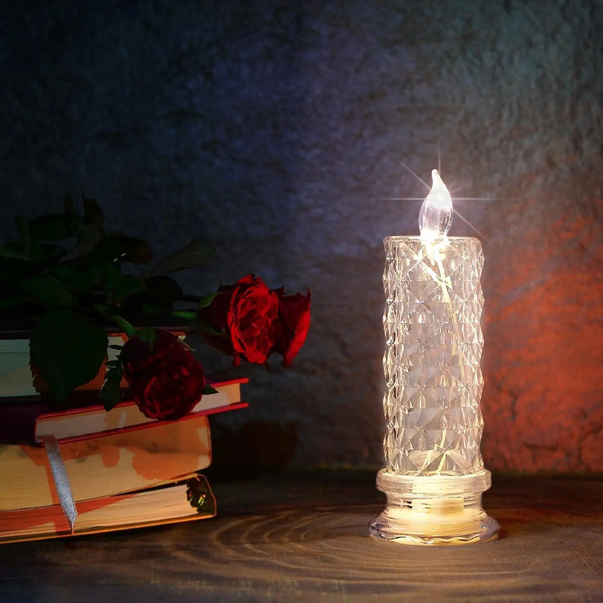 velas led sem chama com visual de cristal - foto 8